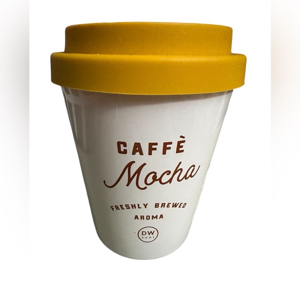 DW HOME Scented Candle Caffe Mocha NEW 11.2oz  w/ Rubber Lid